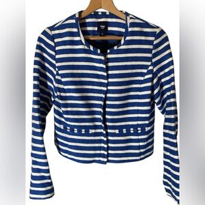 B2- GAP - Blue Stripe Blazer Jacket - SMALL